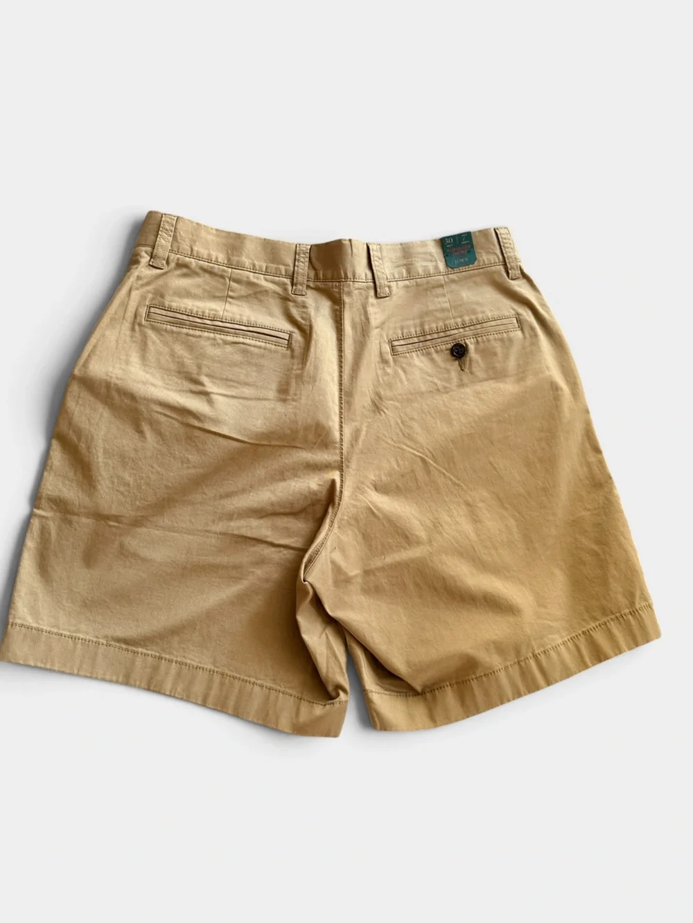 J. Crew Men’s Flat Front Chino Shorts in Khaki